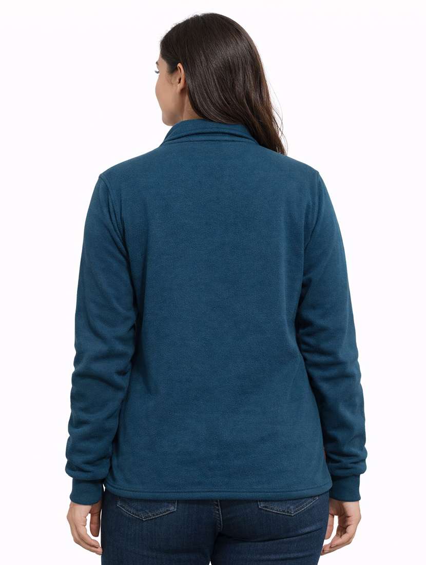 women solid long sleeve regular jacket - 22328556 -  Standard Image - 1