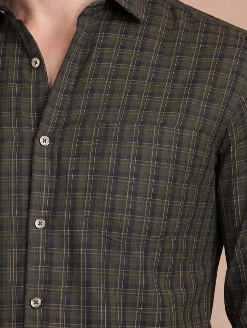 men checkered long sleeve regular fit casual shirt - 22328586 -  Standard Image - 4