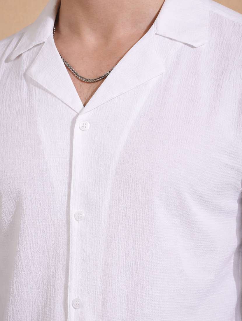 men solid long sleeve regular fit casual shirt - 22328595 -  Standard Image - 4
