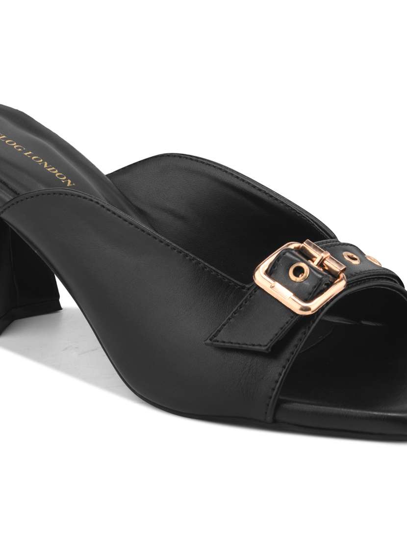 women black slip on sandal - 22328793 -  Standard Image - 4