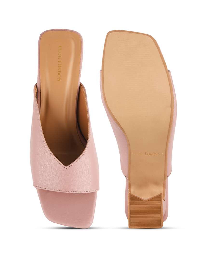 women pink slip on sandal - 22328798 -  Standard Image - 4