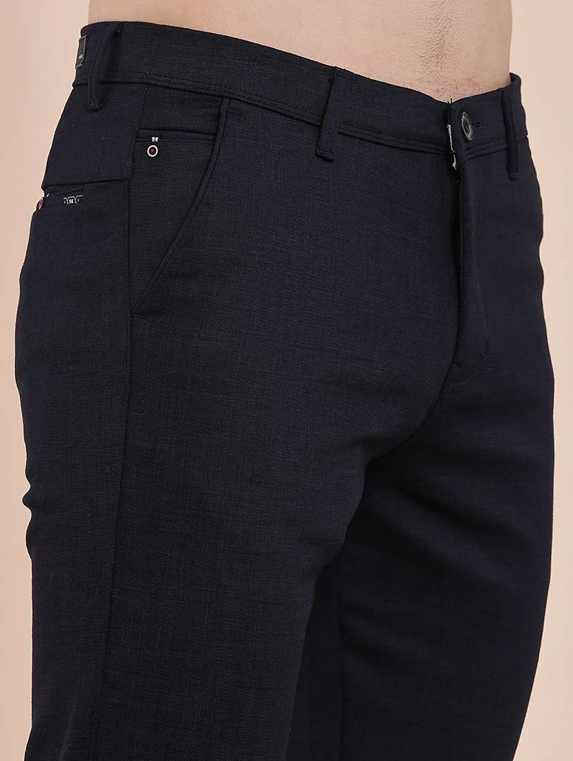 men solid mid rise chinos casual trouser - 22328898 -  Standard Image - 1