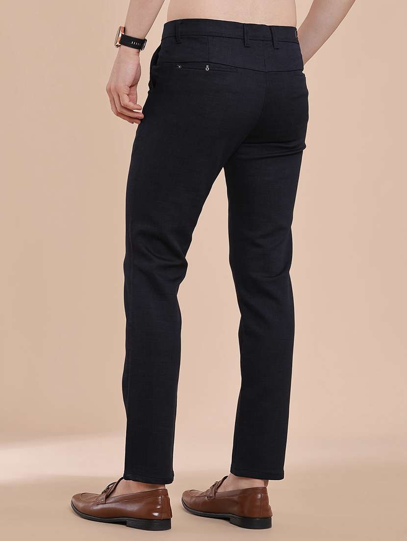 men solid mid rise chinos casual trouser - 22328898 -  Standard Image - 4