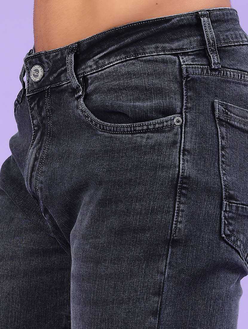 men washed mid rise full length jeans - 22328907 -  Standard Image - 1