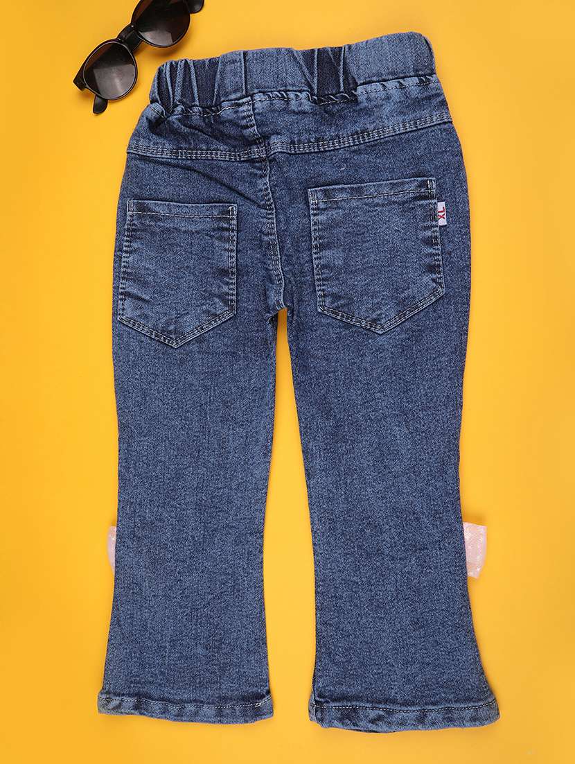 girls solid mid rise bootcut jean - 22329177 -  Standard Image - 1