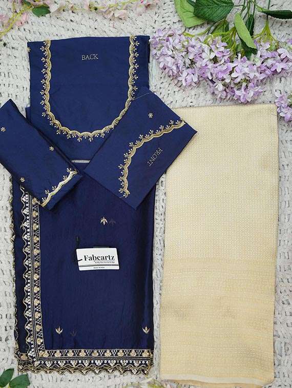 women self design south indian style unstitched lehenga choli set - 22329215 -  Standard Image - 1