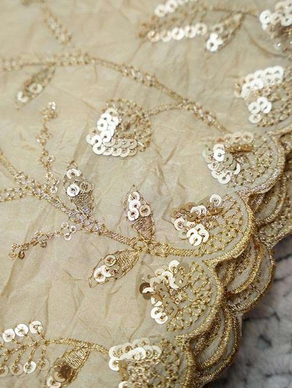 women solid with work flared unstitched lehenga choli set - 22329225 -  Standard Image - 4