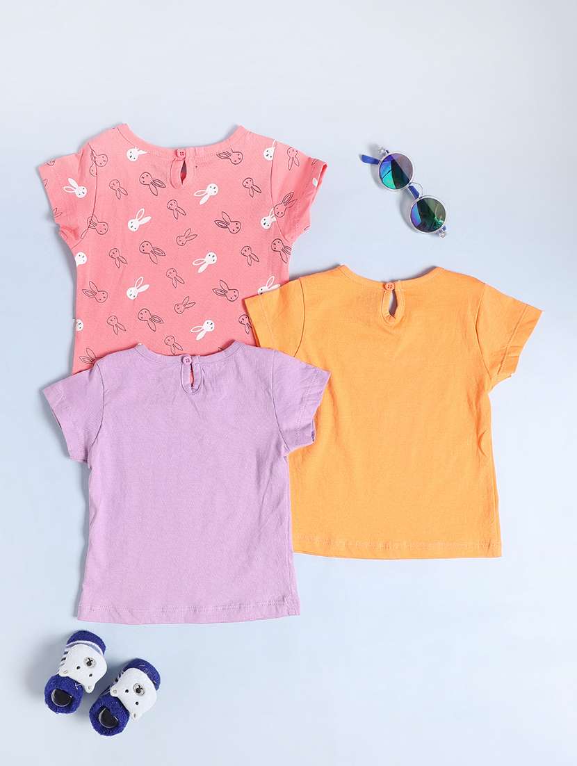 multi colored cotton front print tee - 22329234 -  Standard Image - 1