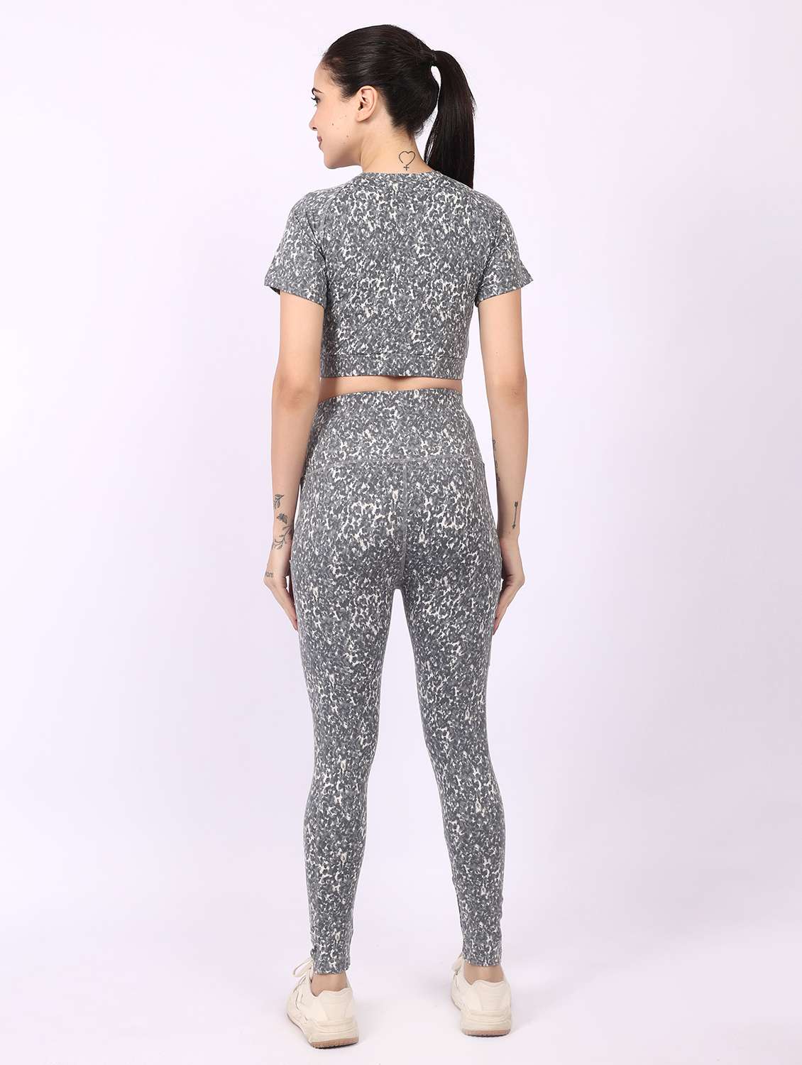 women printed active wear co-ord set - 22329237 -  Standard Image - 4