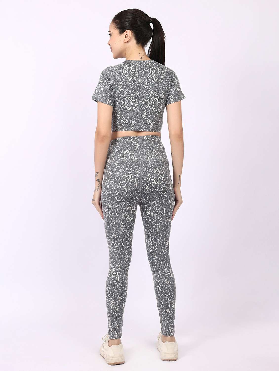 women printed active wear co-ord set - 22329239 -  Standard Image - 4