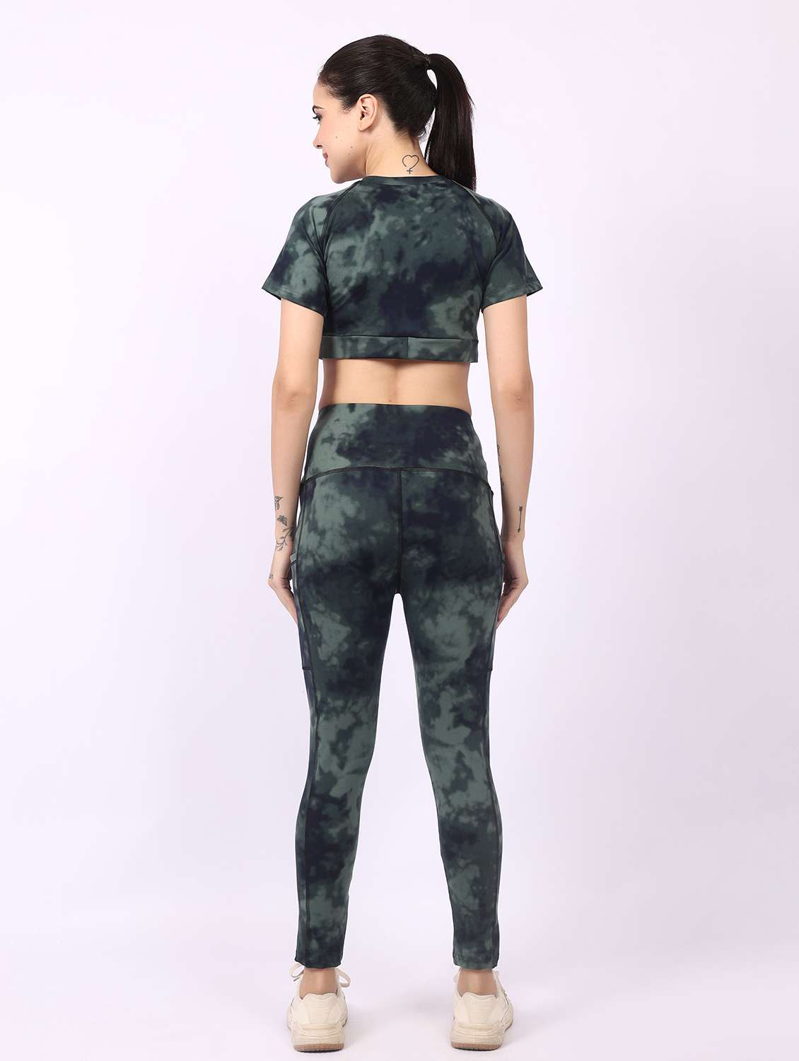 women printed active wear co-ord set - 22329240 -  Standard Image - 4