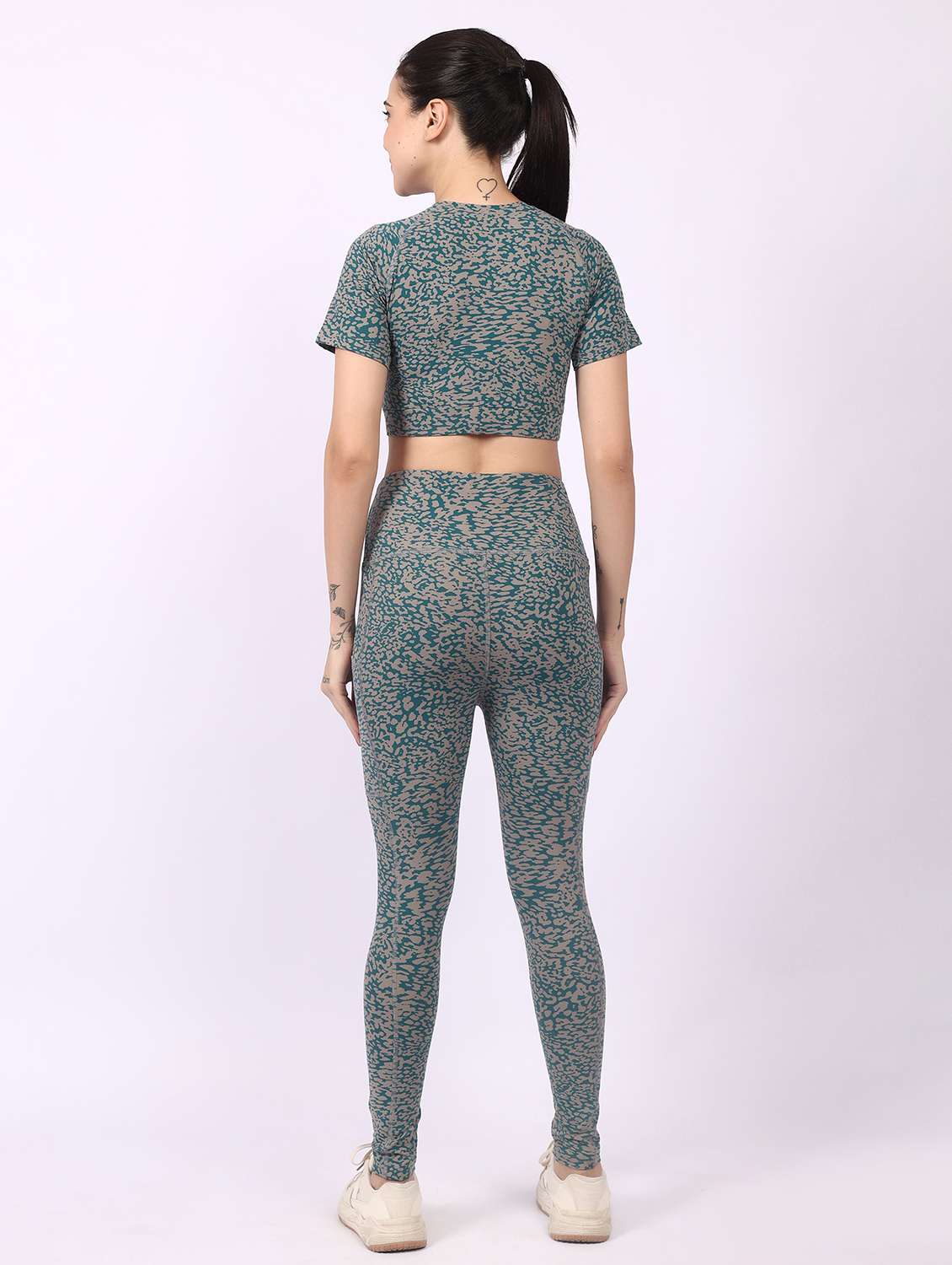 women printed active wear co-ord set - 22329246 -  Standard Image - 4