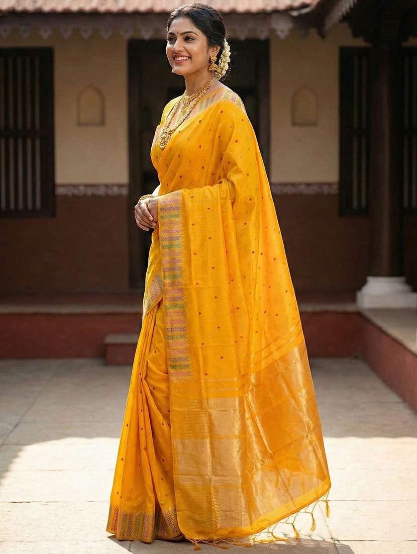 women self design southern silk saree with blouse - 22329335 -  Standard Image - 1