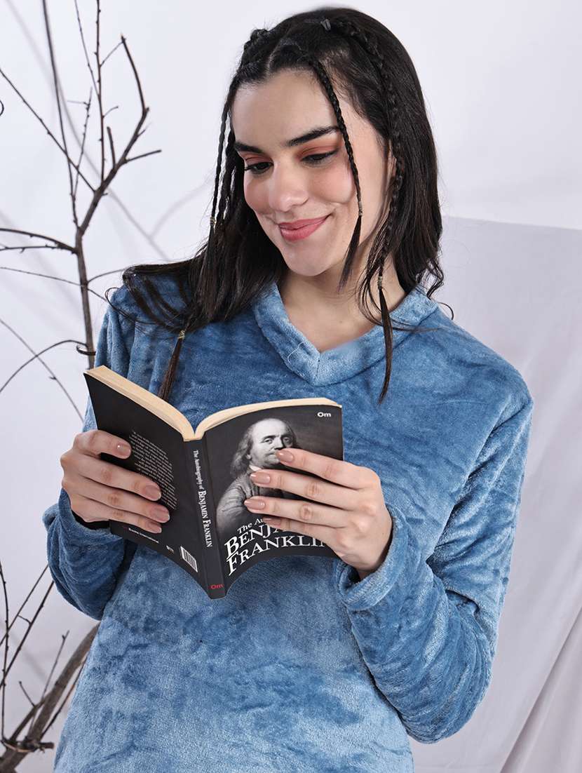 women solid nightwear pyjama set - 22329770 -  Standard Image - 1