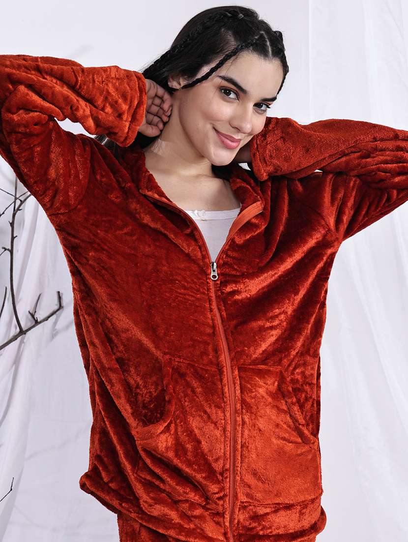 women solid nightwear pyjama set - 22329783 -  Standard Image - 1