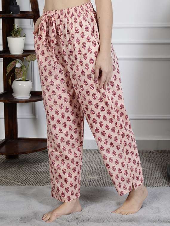 women printed nightwear pyjama set - 22329976 -  Standard Image - 4