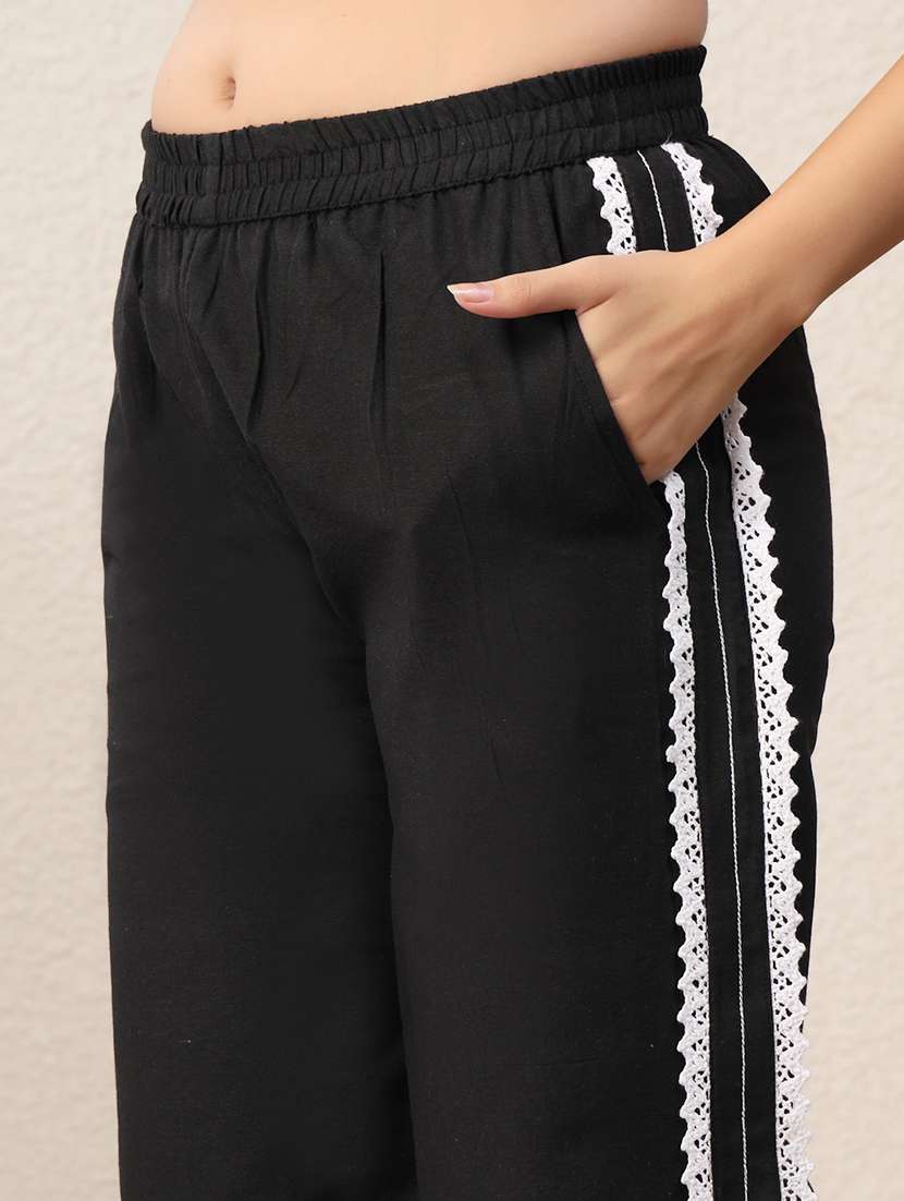 women mid rise loung wear pajama - 22330012 -  Standard Image - 4