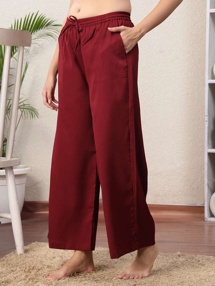 women mid rise loung wear pajama - 22330021 -  Standard Image - 1