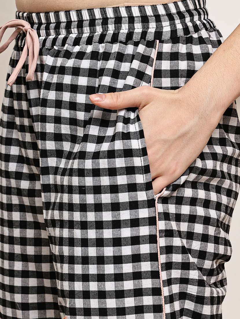 women mid rise loung wear pajama - 22330029 -  Standard Image - 4