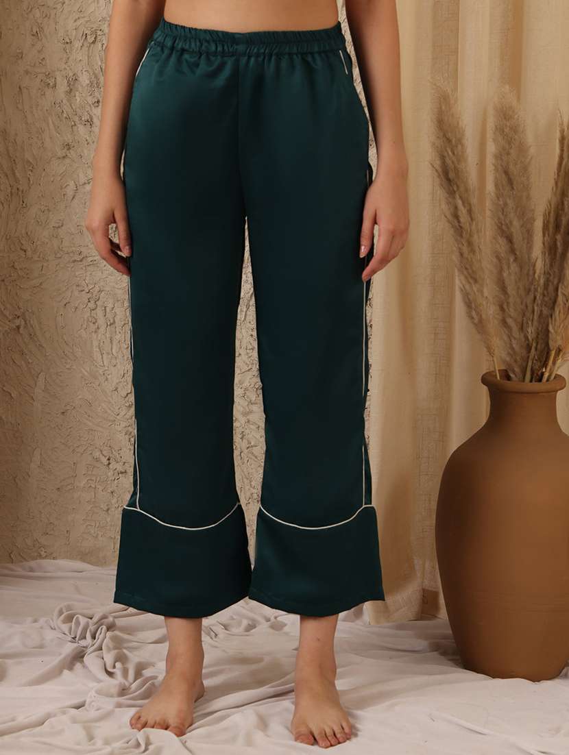 women pack of 2 mid rise loung wear pajama - 22330083 -  Standard Image - 1
