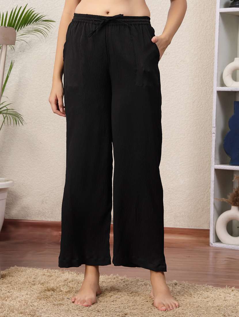 women pack of 2 mid rise loung wear pajama - 22330112 -  Standard Image - 1