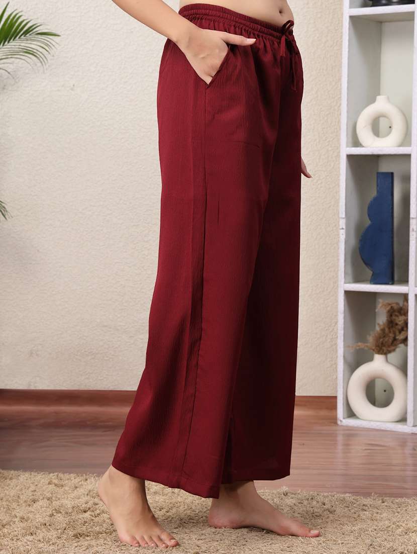 women pack of 2 mid rise loung wear pajama - 22330114 -  Standard Image - 1