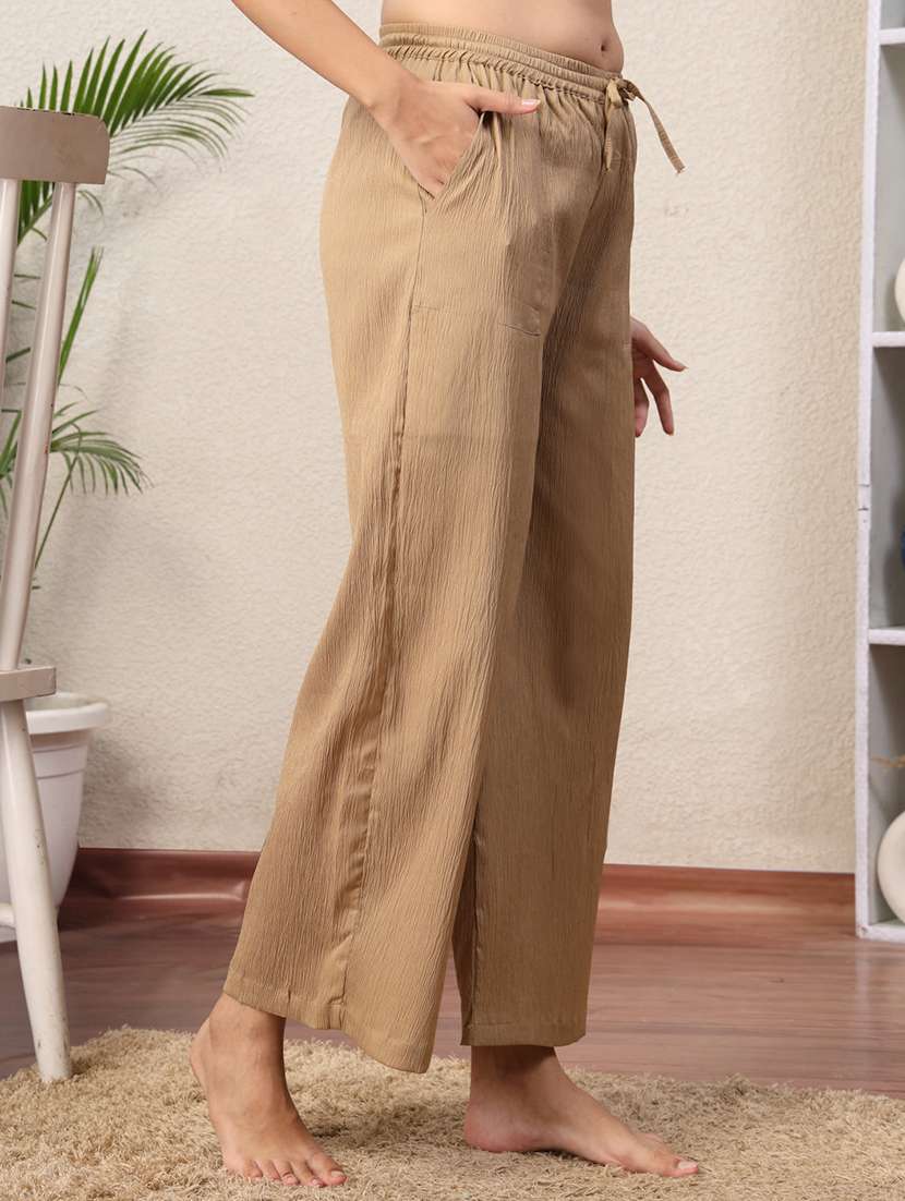 women pack of 2 mid rise loung wear pajama - 22330116 -  Standard Image - 1
