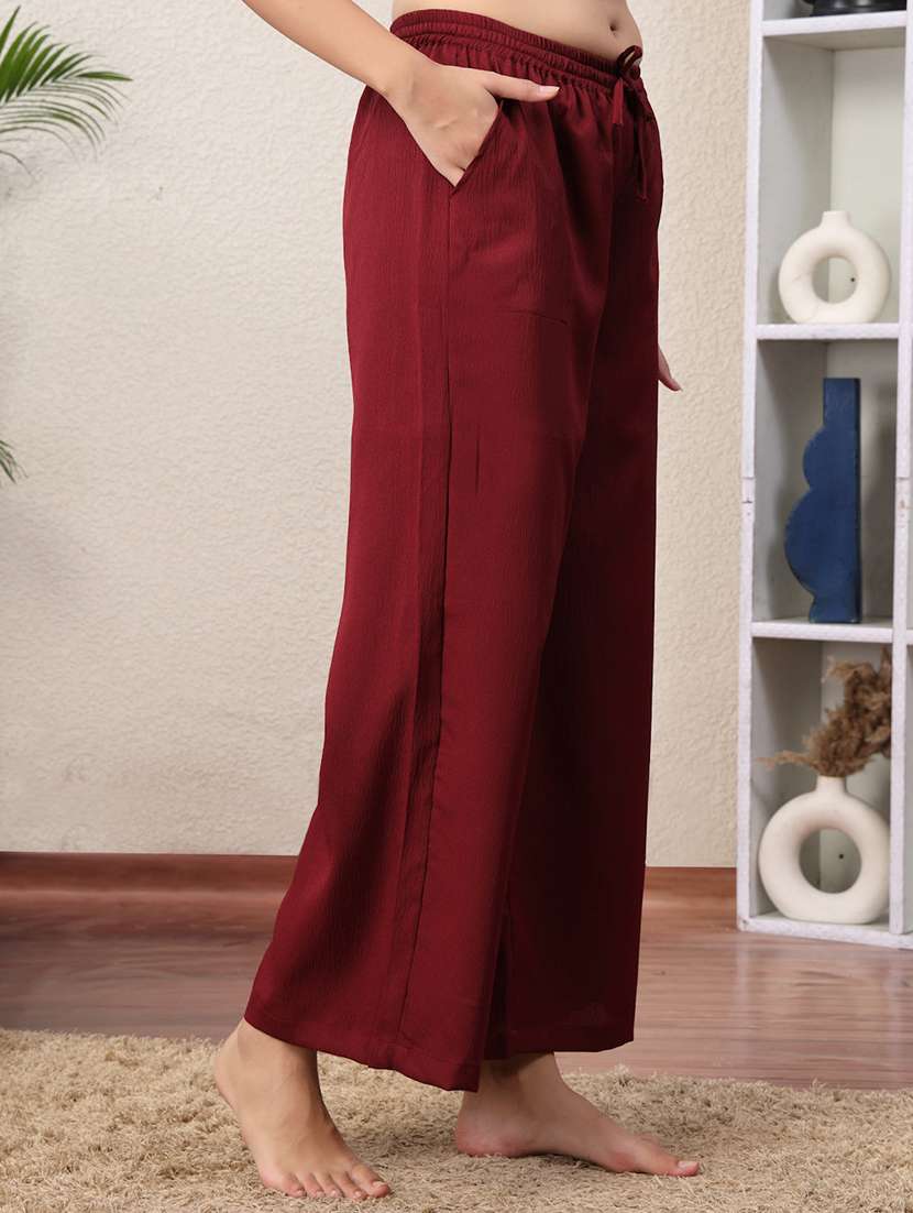 women pack of 2 mid rise loung wear pajama - 22330118 -  Standard Image - 1