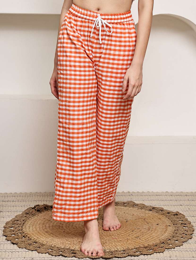 women pack of 2 mid rise loung wear pajama - 22330125 -  Standard Image - 1