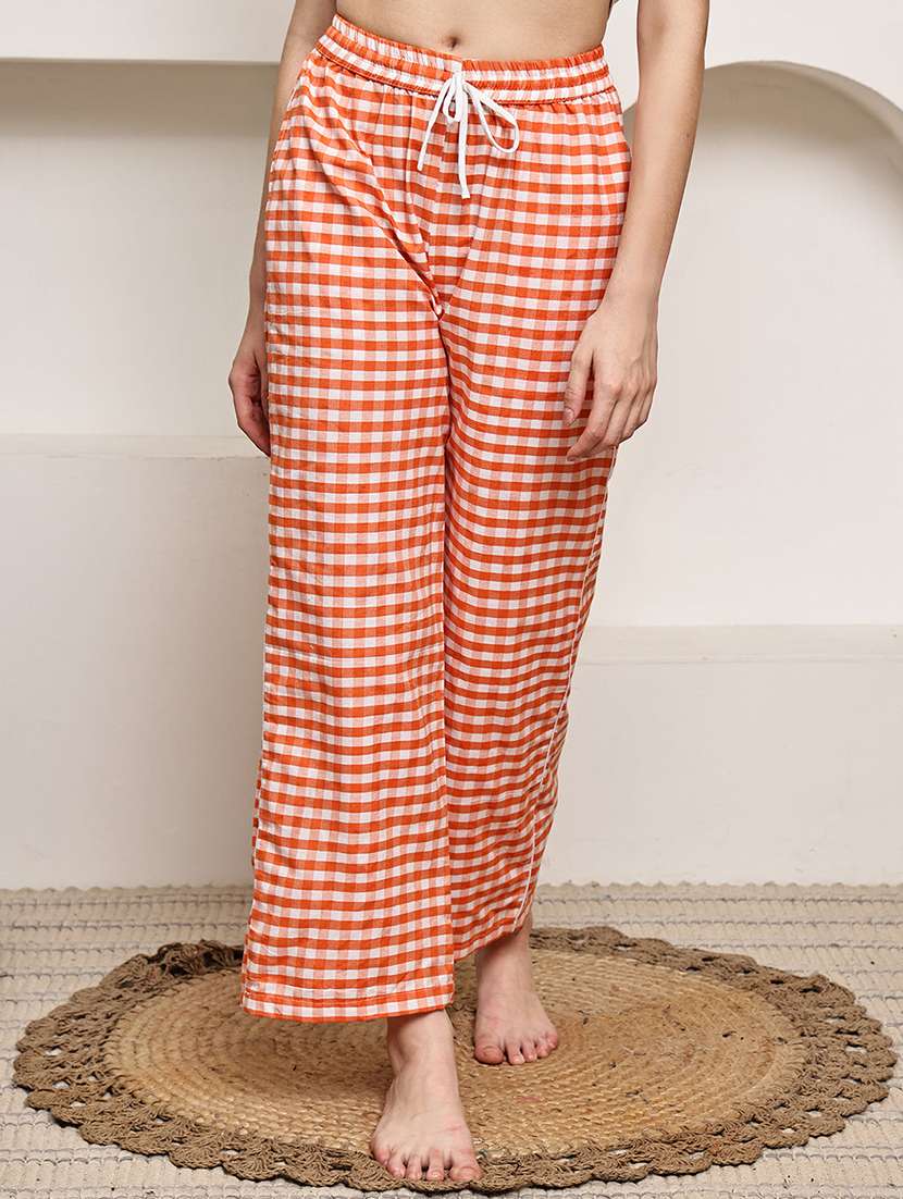 women pack of 2 mid rise loung wear pajama - 22330127 -  Standard Image - 1