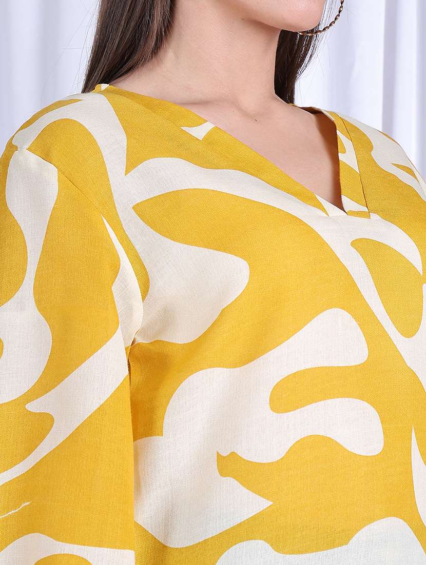 women printed puff sleeve regular top - 22330391 -  Standard Image - 4