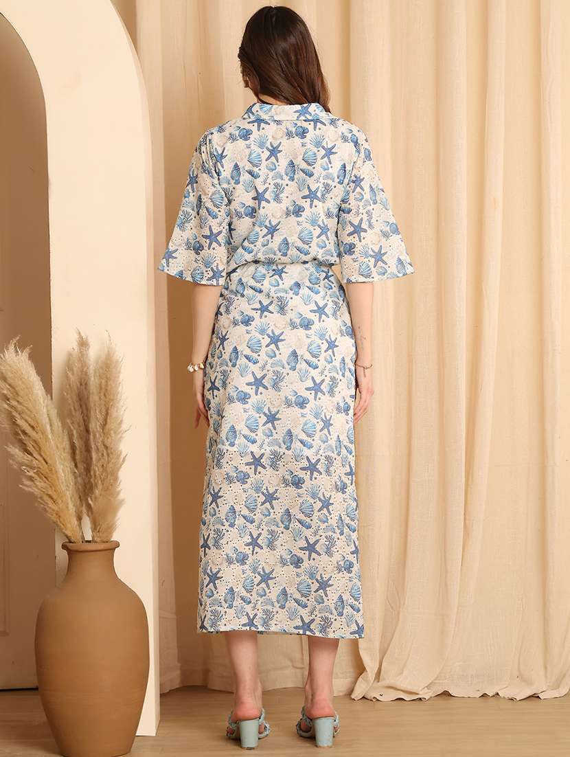 women printed top and skirt co-ord set - 22330522 -  Standard Image - 4