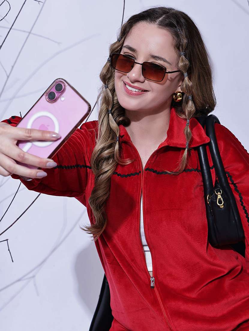 women solid long sleeve winter co-ord set - 22330535 -  Standard Image - 4