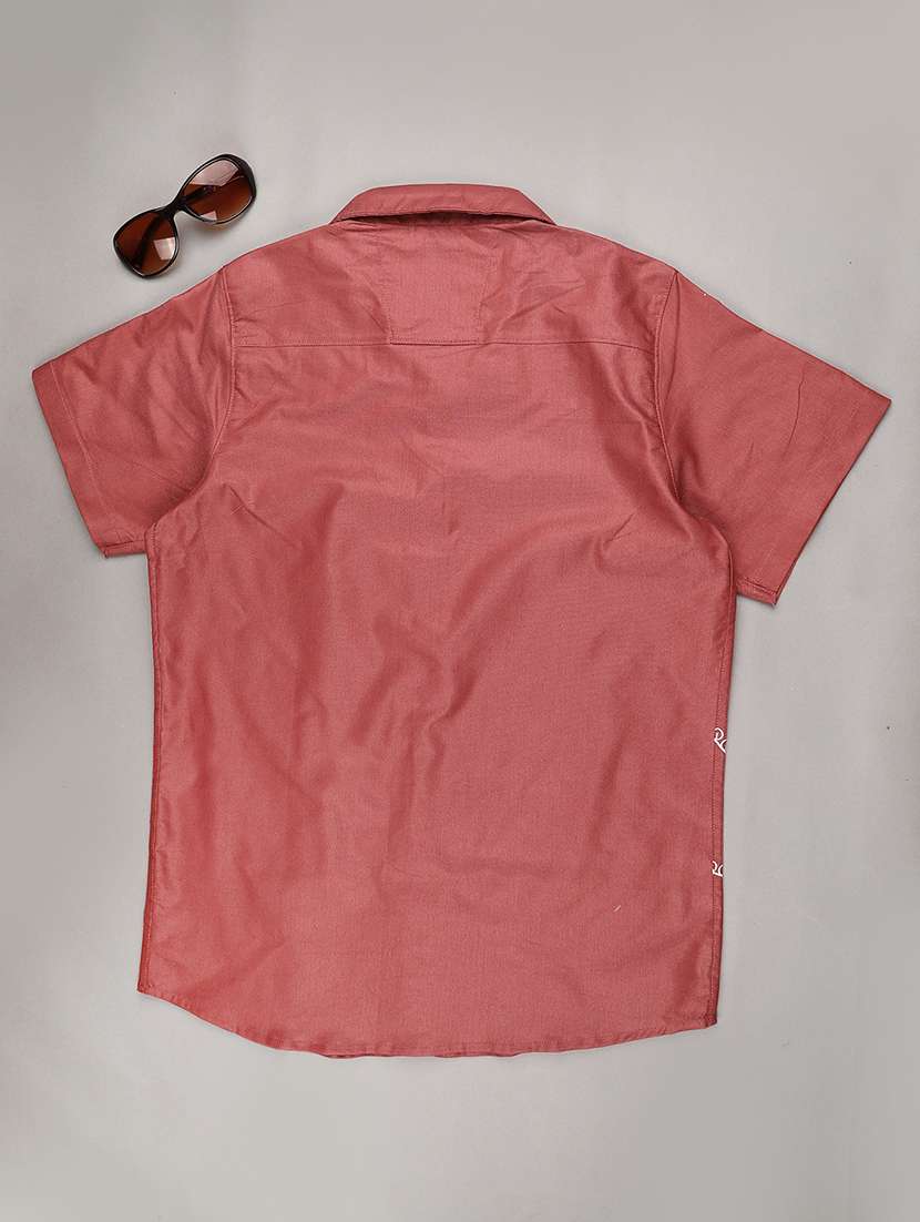 boys printed short sleeve collared shirt - 22330666 -  Standard Image - 1