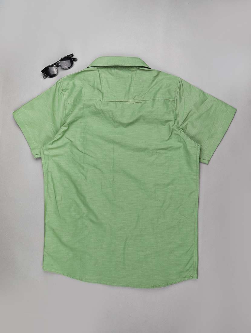 boys printed short sleeve collared shirt - 22330670 -  Standard Image - 1
