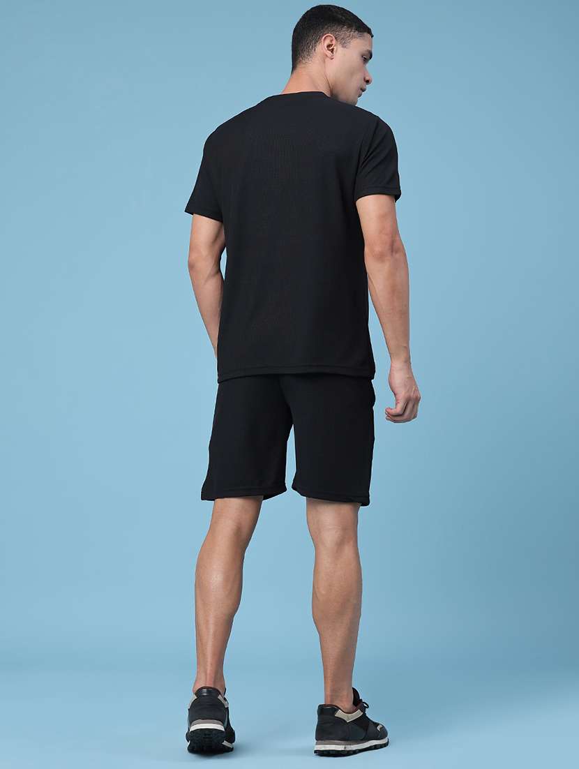 men printed round neck t-shirt and shorts co-ord set - 22331192 -  Standard Image - 4