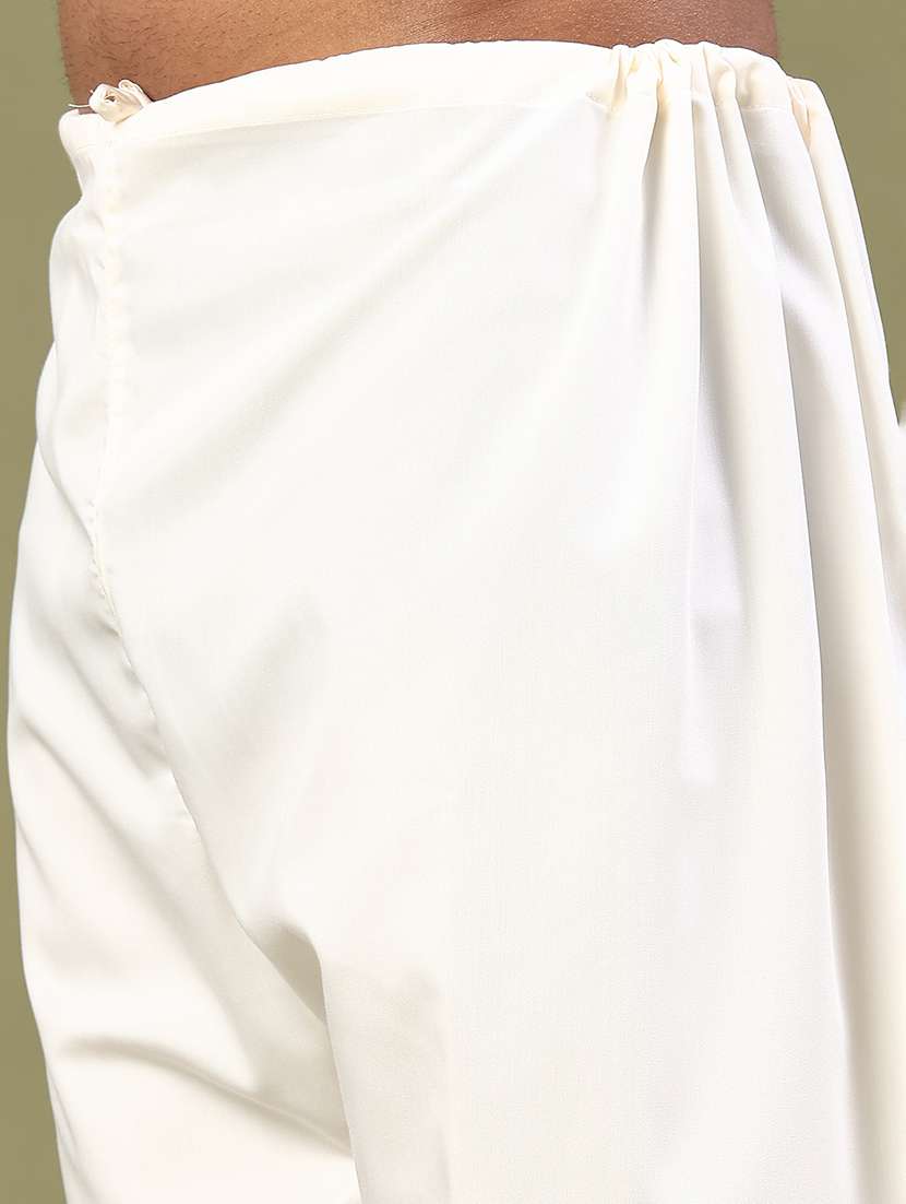men solid long sleeve pathani ethnic wear set - 22331213 -  Standard Image - 4
