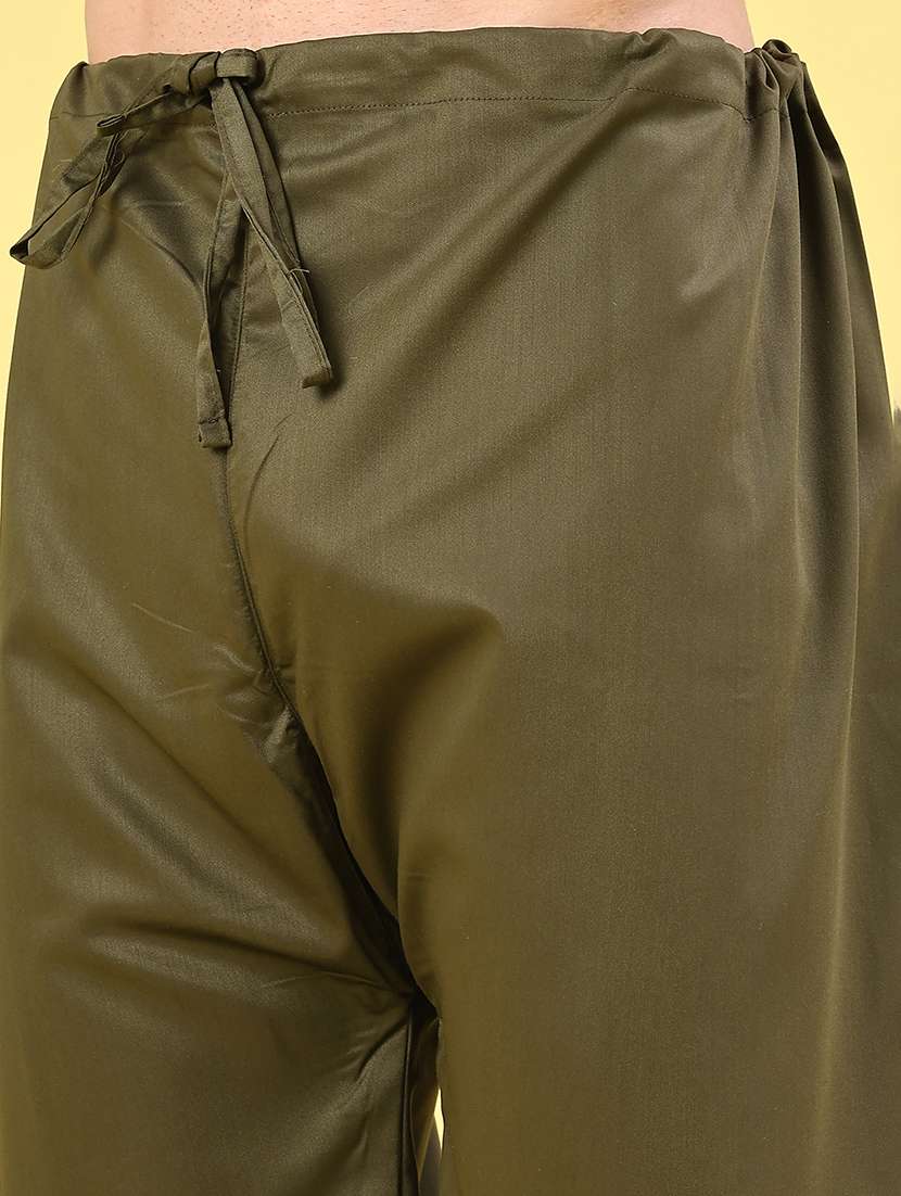 men solid long sleeve pathani ethnic wear set - 22331215 -  Standard Image - 4