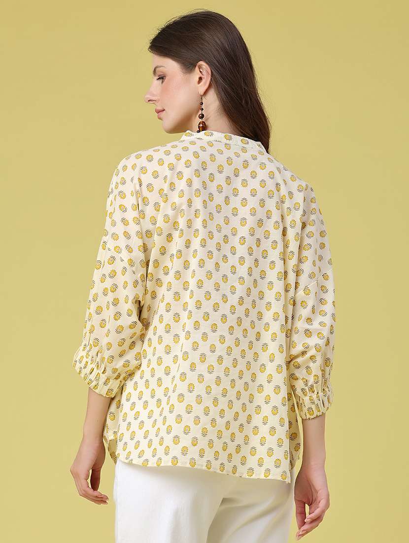 women printed kimono sleeves regular top - 22331259 -  Standard Image - 4