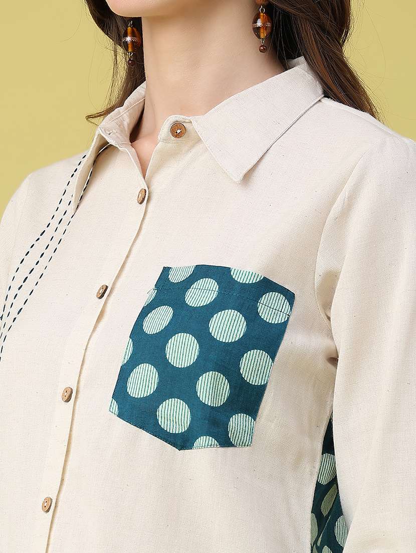 women printed long sleeves regular shirt - 22331261 -  Standard Image - 1
