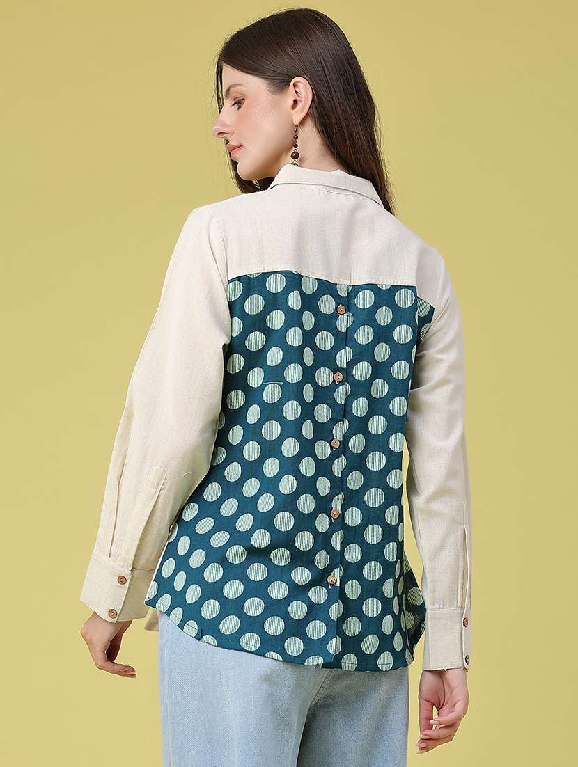 women printed long sleeves regular shirt - 22331261 -  Standard Image - 4