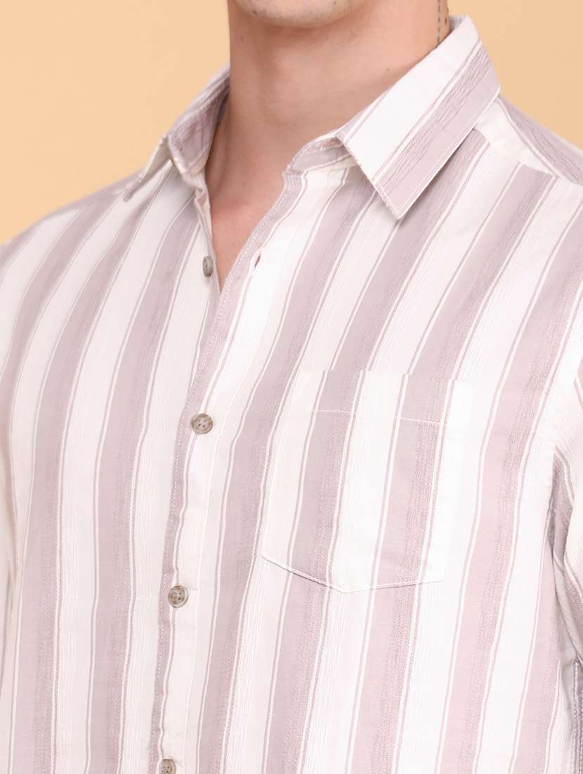 men printed long sleeves casual shirt - 22331340 -  Standard Image - 1