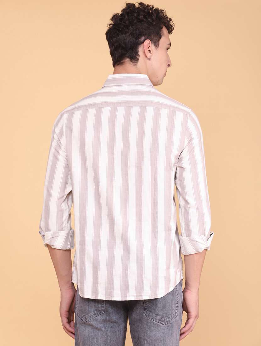 men printed long sleeves casual shirt - 22331340 -  Standard Image - 4