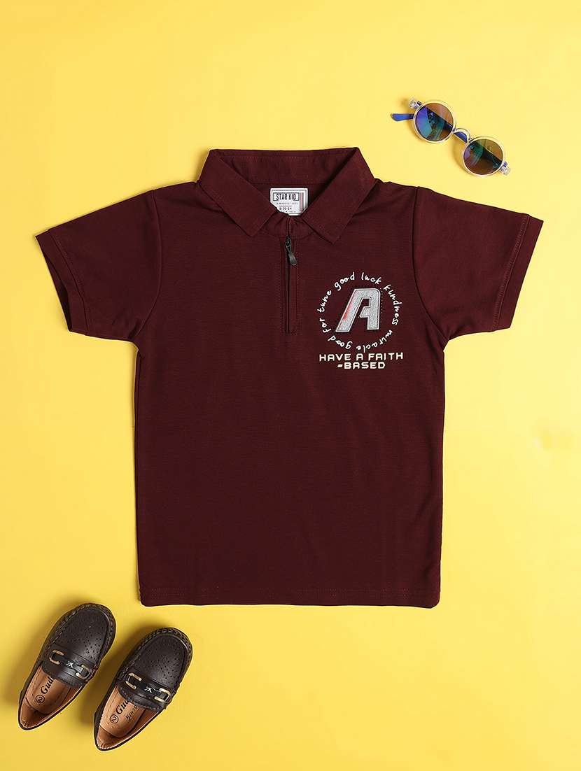 Boys Printed Short Sleeves Polo T-shirt - 22331364 -  Standard Image - 1