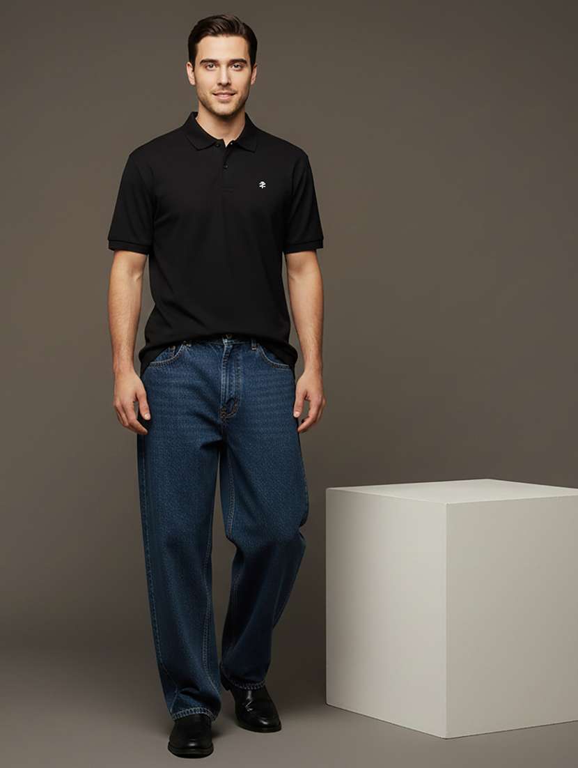 men solid short sleeve regular fit polo t-shirt - 22331575 -  Standard Image - 4