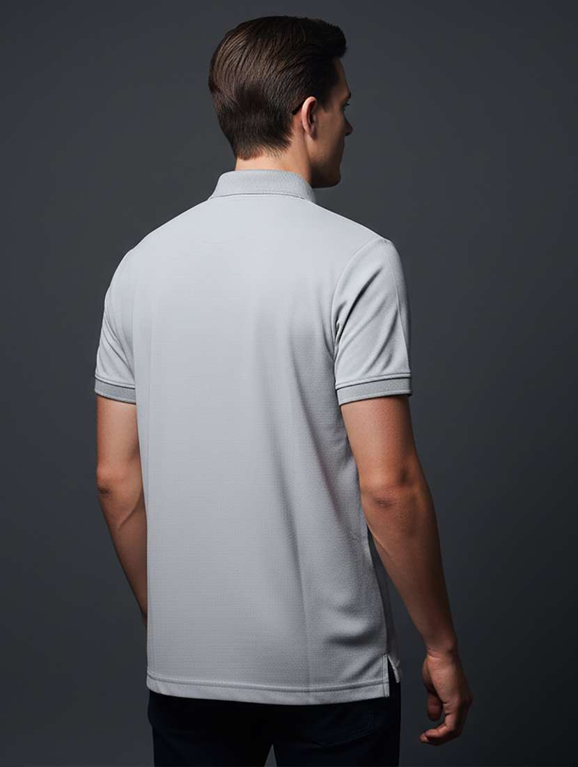 men solid short sleeve regular fit polo t-shirt - 22331580 -  Standard Image - 4