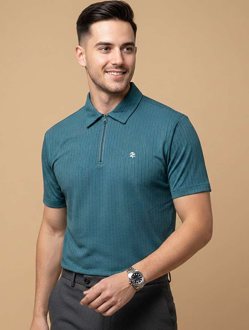 men solid short sleeve regular fit polo t-shirt - 22331597 -  Standard Image - 1