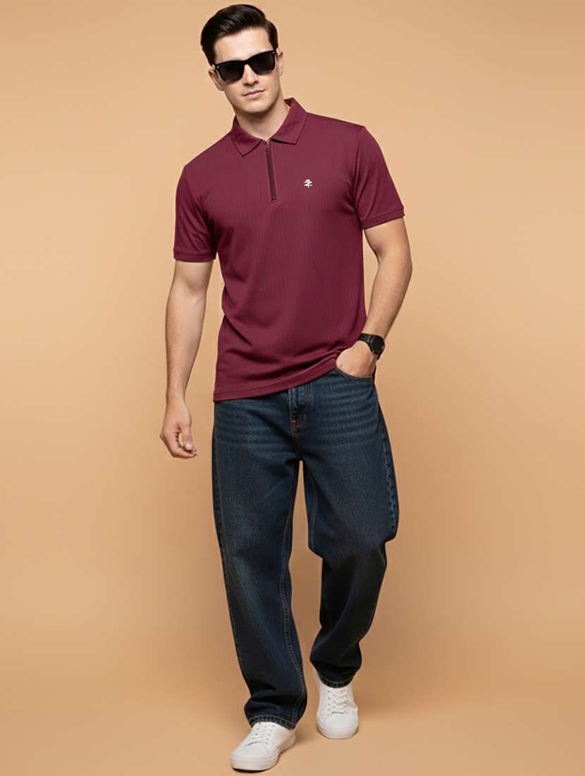 men solid short sleeve regular fit polo t-shirt - 22331600 -  Standard Image - 4