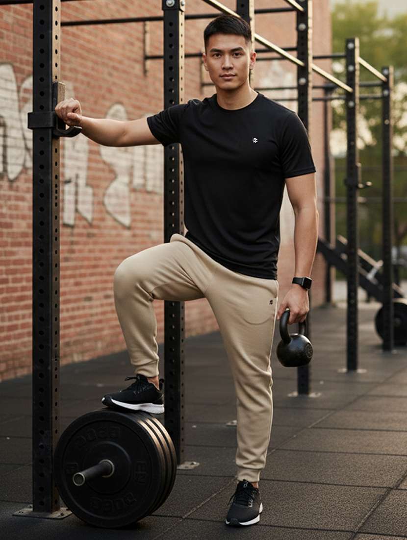 men solid short sleeve regular fit t-shirt - 22331602 -  Standard Image - 4