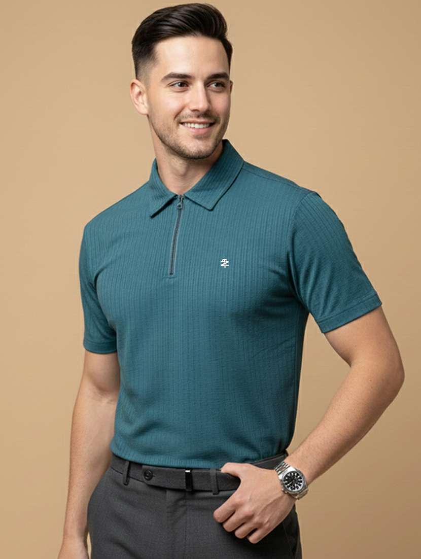 men solid short sleeve regular fit polo t-shirt - 22331679 -  Standard Image - 1